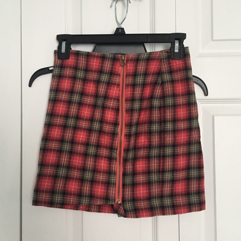 Plaid Mini Skirt
